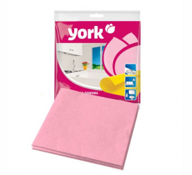 Салфетка вискозная YORK 35х35 мм для стола (х3 шт/уп) *54