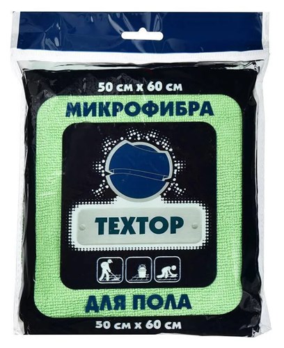 Тряпка для пола 50х60 см 260 гр/м, Текстоп, микрофибра, оверлок *100 Тряпка для пола 50х60 см 260 гр/м, Текстоп, микрофибра, оверлок *100