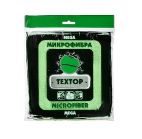 Салфетка из микрофибры 40х40см ЗЕЛЕНАЯ Мега Текстоп *100