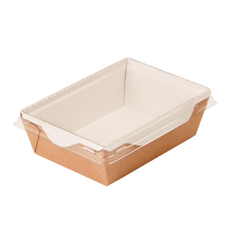 Салатник (крафт) 800 мл Cristal,186/207х106/127х55 без крышки *400