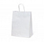 Пакет-сумка  БЕЛЫЙ 28+15x35 с кручеными ручками *300