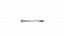 Нож пластиковый 18 см серебряный Complement Shine, 6 шт/уп